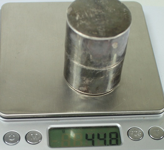 SI144 กระบอกเงินเก็บของสำคัญ เงินแท้ นน. 44.8 กรัม