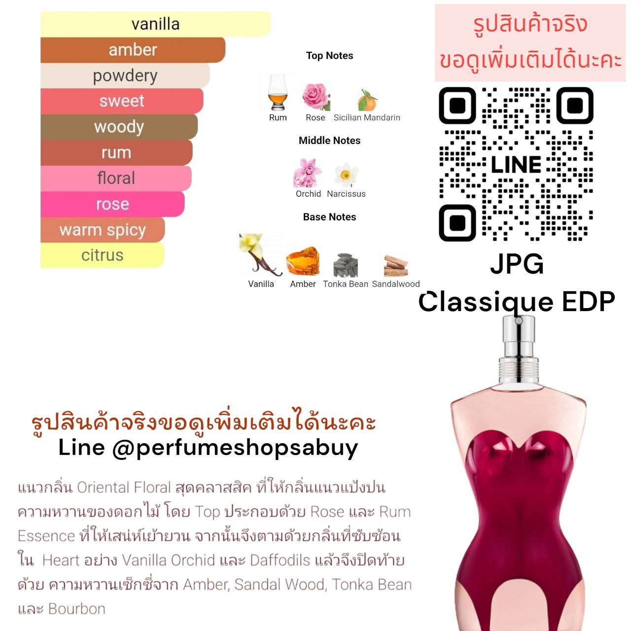 น้ำหอมแท้ Jean Paul Gaultier Classique EDP for Women 100ml กล่องซีลป้ายไทย