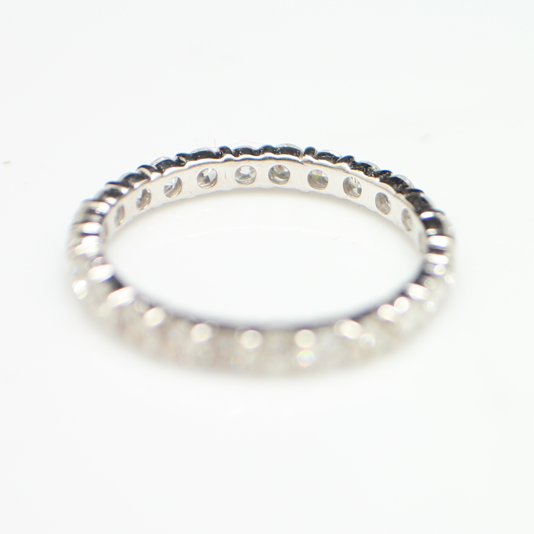 RG250727 แหวนเพชรรอบนิ้ว เพชรแท้ 24 เม็ด 1 กะรัต ทองแท้ 14k นน.รวม 1.52 กรัม ขนาดแหวน 52