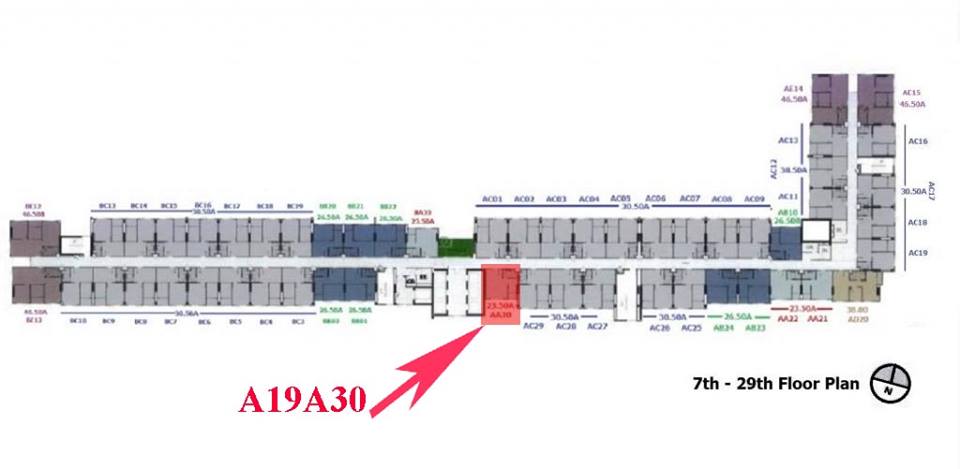 ขายดาวน์ คอนโด แอสปาย สาธร-ท่าพระ ติดบันไดรถไฟฟ้าBTSตลาดพลู ใกล้เดอะมอลล์ท่าพระ