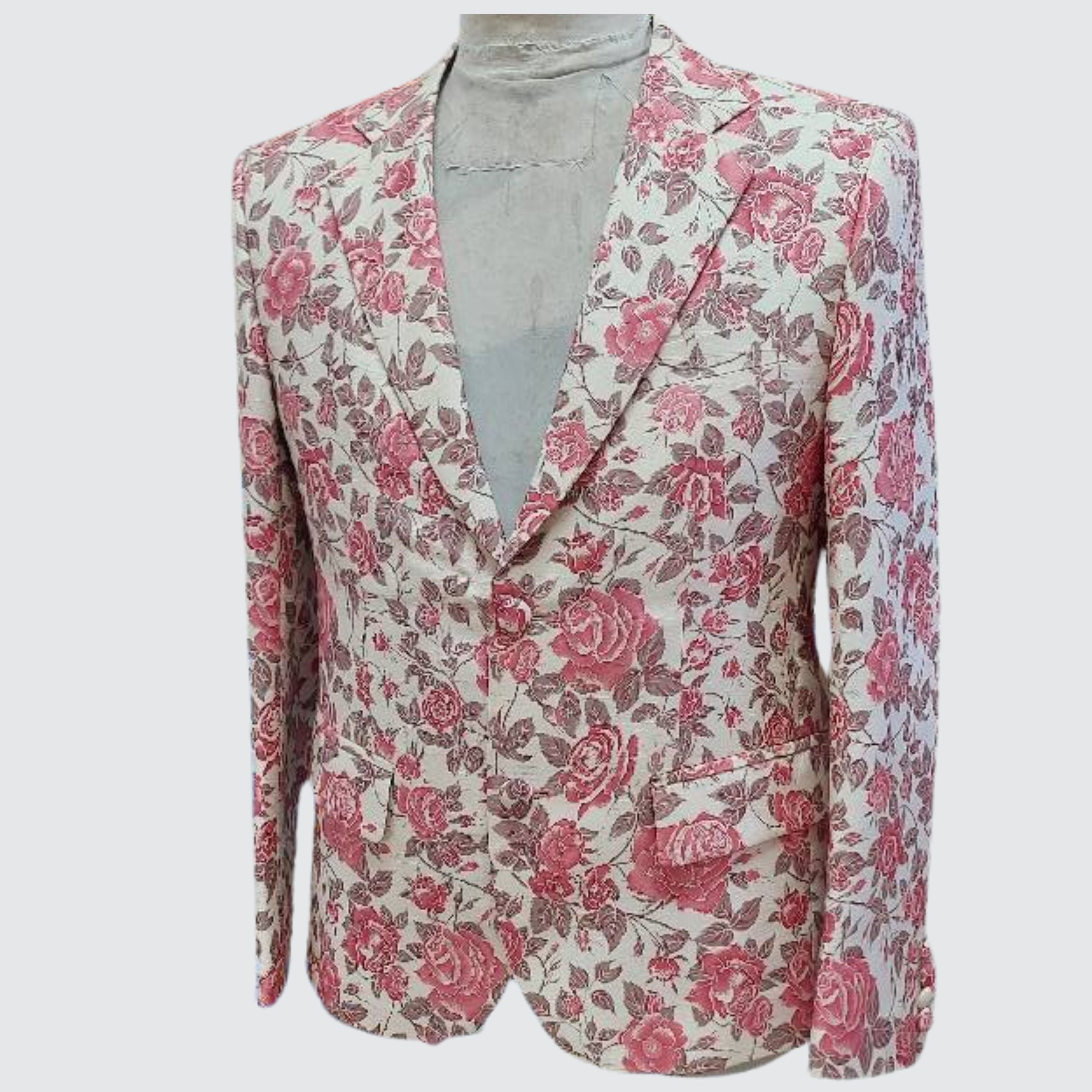 เสื้อสูทสากล ผ้าไหมพิมพ์ลาย | ตัดเย็บตามรูปร่าง | เลือกผ้า ส่งไซส์ได้