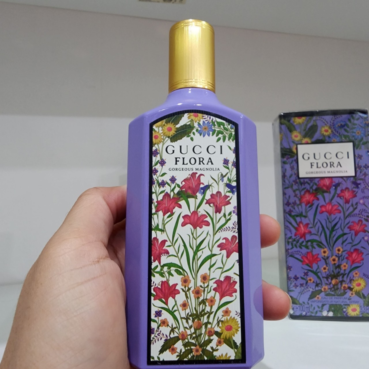 น้ำหอมแท้ Gucci Flora Gorgeous Magnolia Eau de Parfum 100ml กล่องซีล