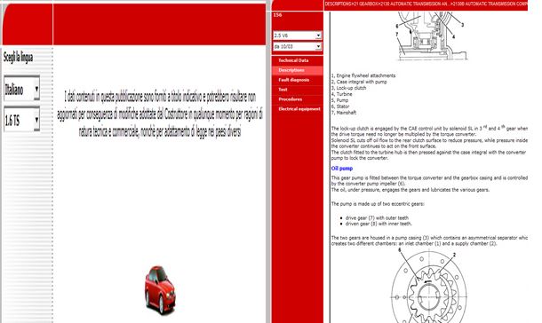 ALFA ROMEO 156 (97-05) คู่มือซ่อมรถยนต์วงจรไฟฟ้า ALFA ROMEO 156 อัลฟ่า โรมิโอ service manual