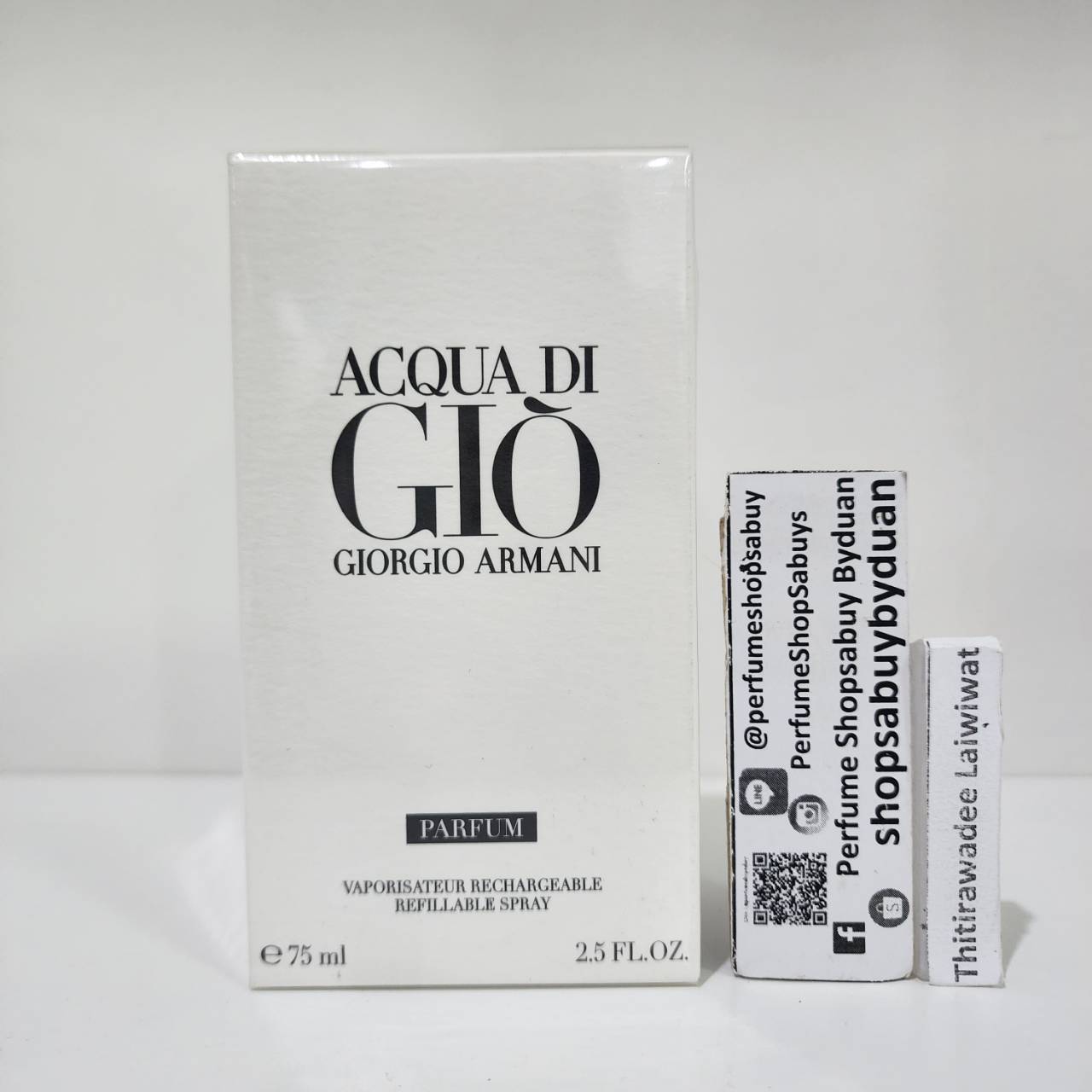 น้ำหอมแท้ Giorgio Armani Acqua DI GIO Parfum 75ml กล่องซีลป้ายไทย