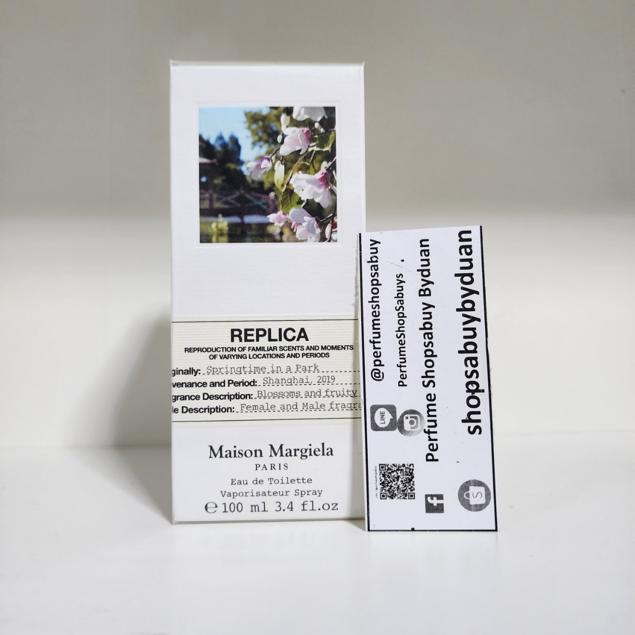 น้ำหอมแท้ Maison Margiela Replica Springtime In A Park Edt 100ml กล่องซีล