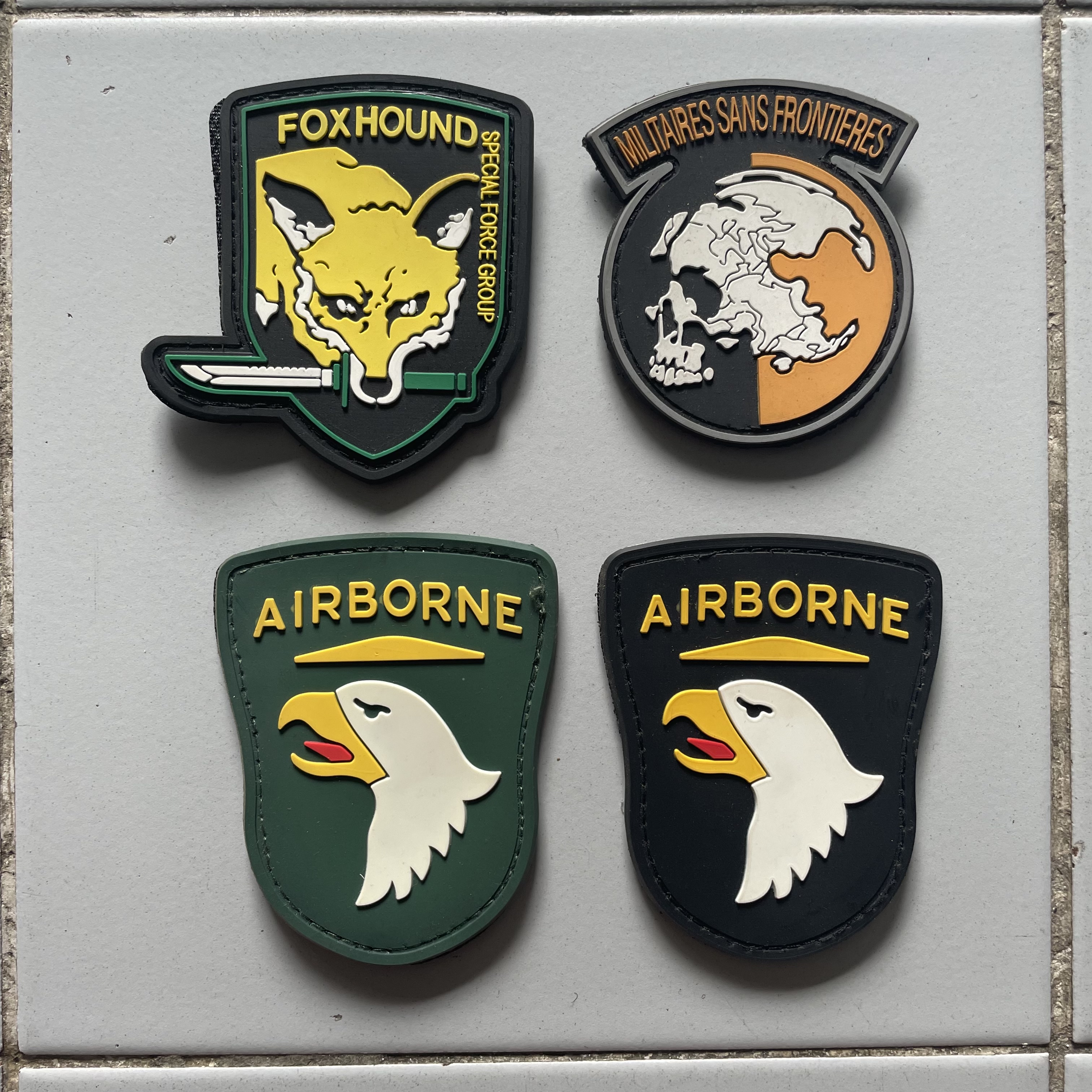 patch อาร์ม แบบ pvc กลุ่ม A (มีตีนตุ๊กแกทุกชิ้น)