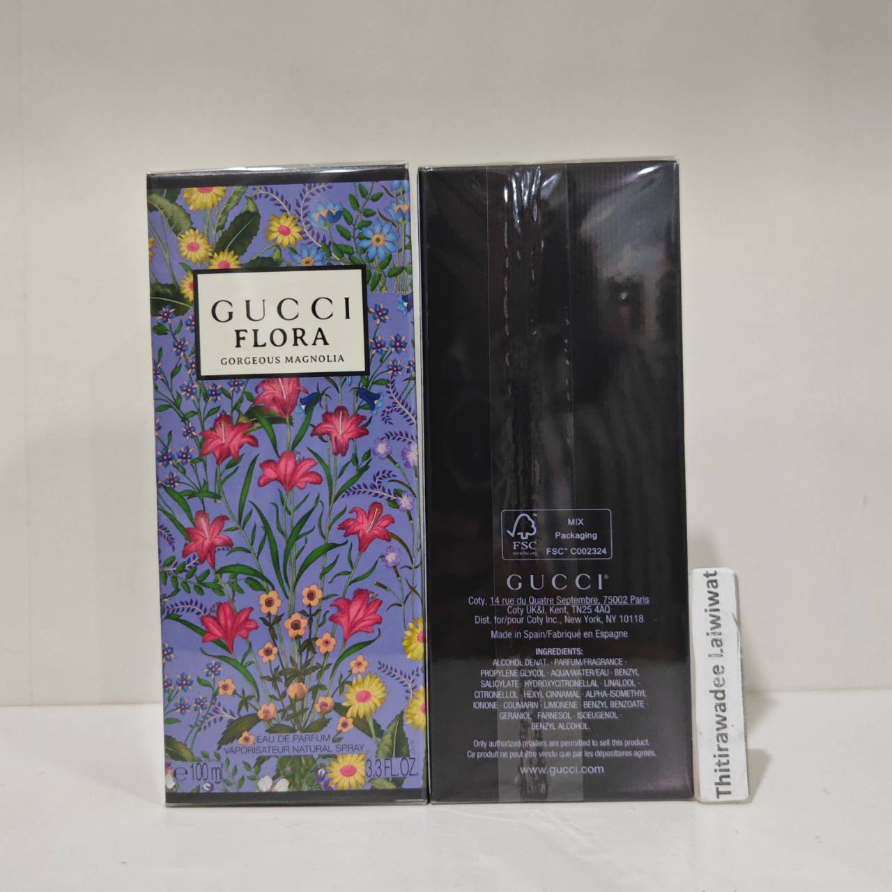 น้ำหอมแท้ Gucci Flora Gorgeous Magnolia Eau de Parfum 100ml กล่องซีล