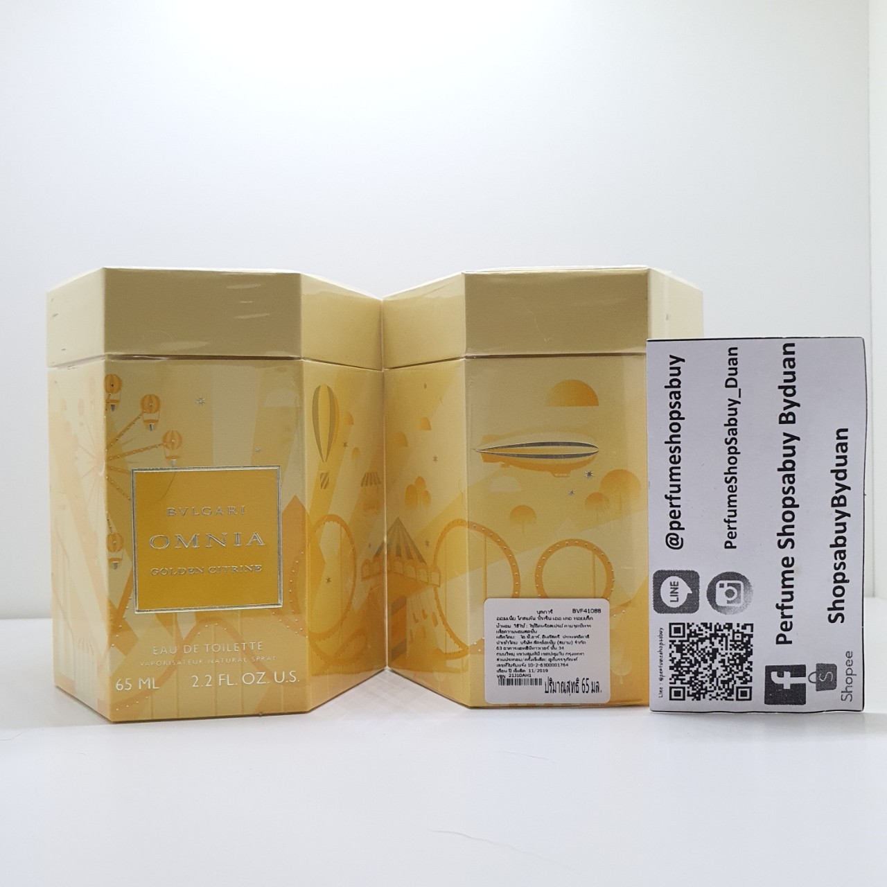 น้ำหอมแท้ Bvlgari Omnia Golden Citrine EDT Limited Edition ขนาด 65ml กล่องซีล