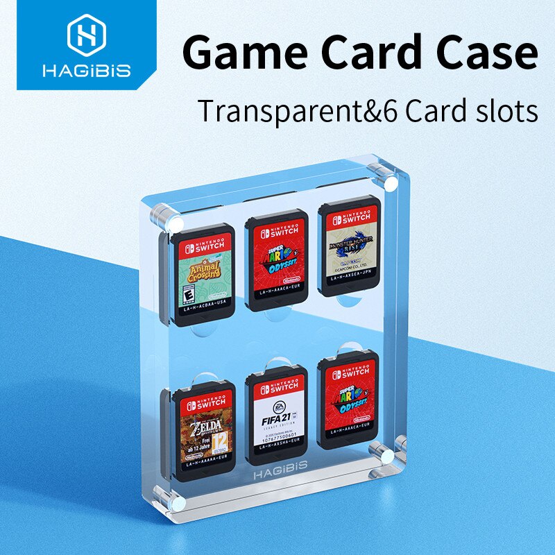 Nintendo Switch Game Card Storage Cyrstal stack by Hagibis