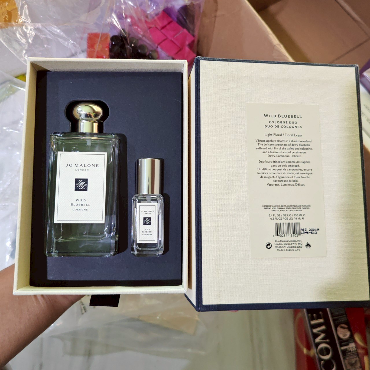 น้ำหอมแท้ Jo Malone Wild Bluebell Cologne SET 100ml +9 ml