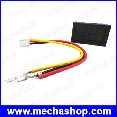 เครื่องมือวัดกระแสไฟฟ้า แอมป์มิเตอร์ ดิจิตอลแอมป์มิเตอร์ DC 4.5-30V 0-50A Dual LED Digital Volt meter Ammeter Voltage AMP Power