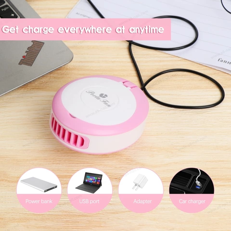 พัดลมเป่าขนตา เครื่องเป่าขนตา เป่าเล็บ มีแบตในตัว