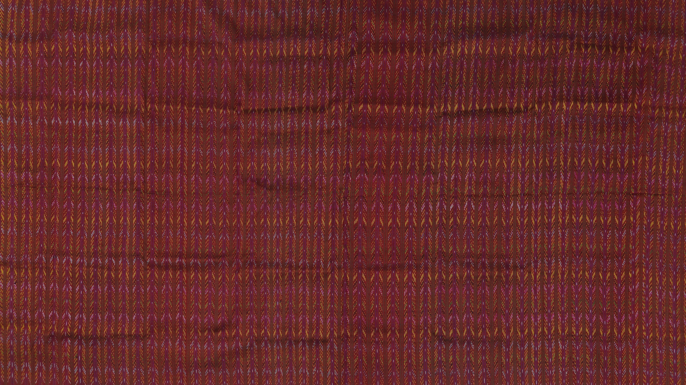 ซิ่น ผ้าไหม มัดหมี่ 3ตะกอ ไหมบ้าน ไหมแท้100% ขนาด 1x2เมตร ลายโฮล สีแดง รหัส R1A-ME-1019651