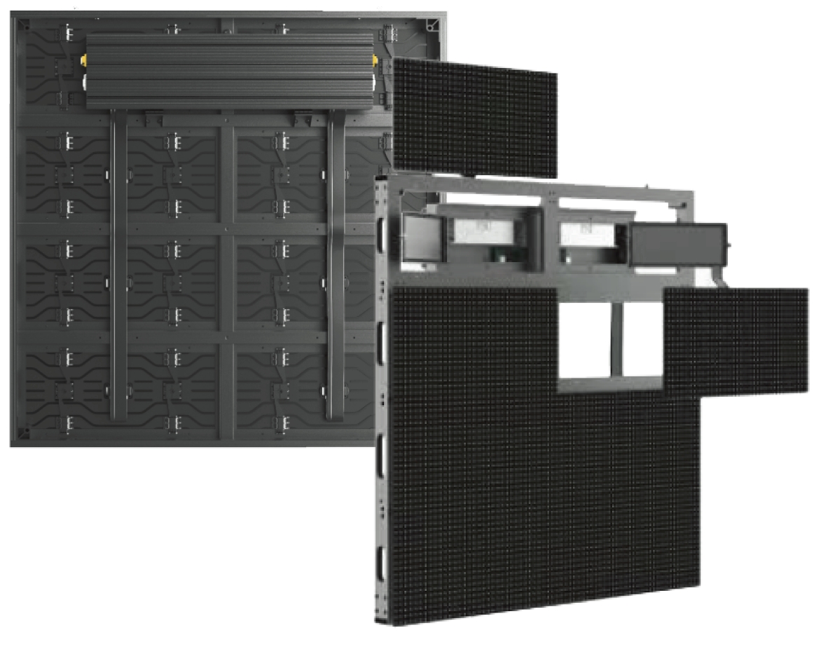จอแอลอีดี นอกอาคาร ความสว่างสูง LED Outdoor รุ่น VRS4.8็ฺHB 1000x1000 mm