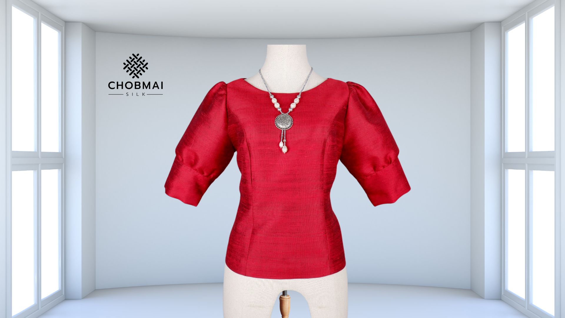 แบบตัด เสื้อผ้าไหม (ไม่รวมผ้า) ตามแบบ รหัส CUT-PT-1027665