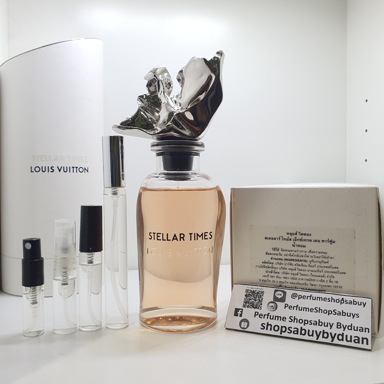 น้ำหอมแท้แบ่งขาย Louis Vuitton Stellar Times Les Extraits เป็นกลิ่นหอมแนววู๊ดดี้ที่มีกลิ่นของดอกส้มและอำพัน 💕Travel Size แบบทดลอง