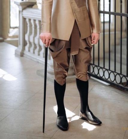 สั่งตัดเย็บ โจงกระเบน เอวยางยืด ติดตะขอ มีซิปซ่อนหลังทบหน้าผ้าโจง ทรงตามแบบ (ไม่รวมผ้า) รหัส CUT-JHN-0730671