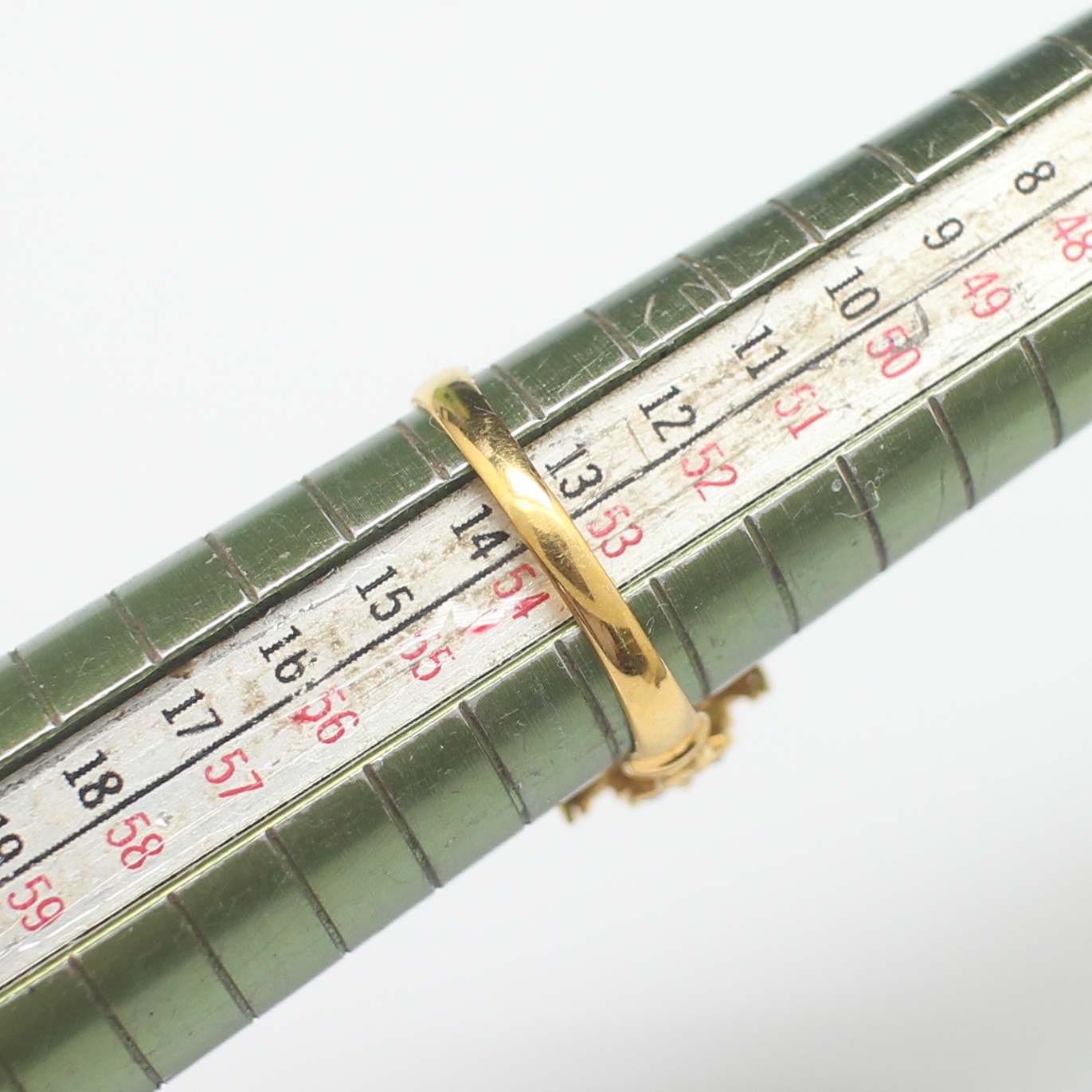 RG250457 แหวนเพชรซีกลูกโลกดอกพิกุล ทองแท้ 90% นน.รวม 4.2 กรัม ขนาดแหวน 53.5