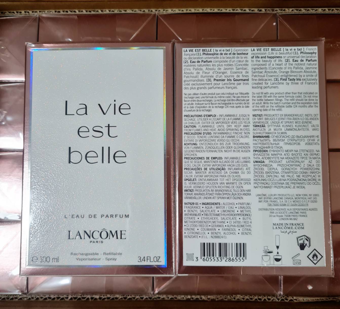 น้ำหอมแท้ Lancome La vie est belle for Women EDP 100ML กล่องซีล