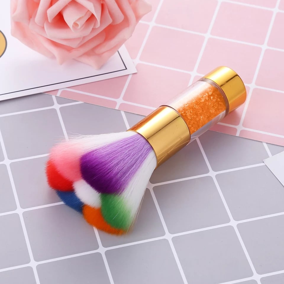 แปรงปัดฝุ่น ปัดเศษเล็บ ขนนุ่ม ด้ามจับสวยงาม