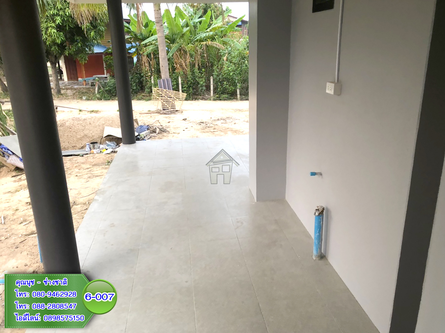 6-007 บ้านน็อคดาวน์ - บ้านหลังใหญ่ - ทรงปั้นหยา