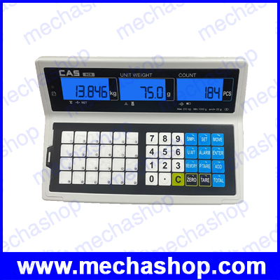 เครื่องชั่งนับจำนวนตั้งพื้น 500kg/50g, 1000kg/100g, 2000kg/200g, 3000kg/200g ขนาดแท่นชั่ง 100x100cm., 120x120cm., 150x150cm. รุ่น ECB ยี่ห้อ CAS (เกาหลี)