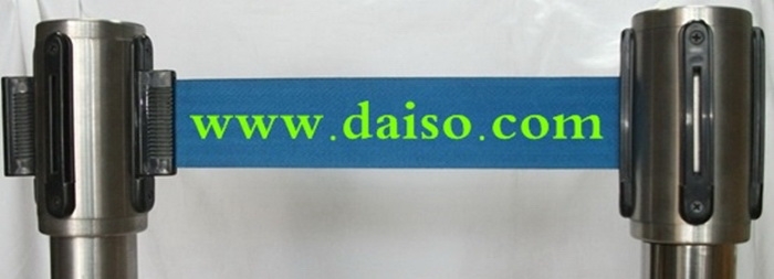 หัวเชือกเสากั้นทางเดินแบบม้วนเก็บในตัว หัวเสากั้นแบบสายดึงกลับ