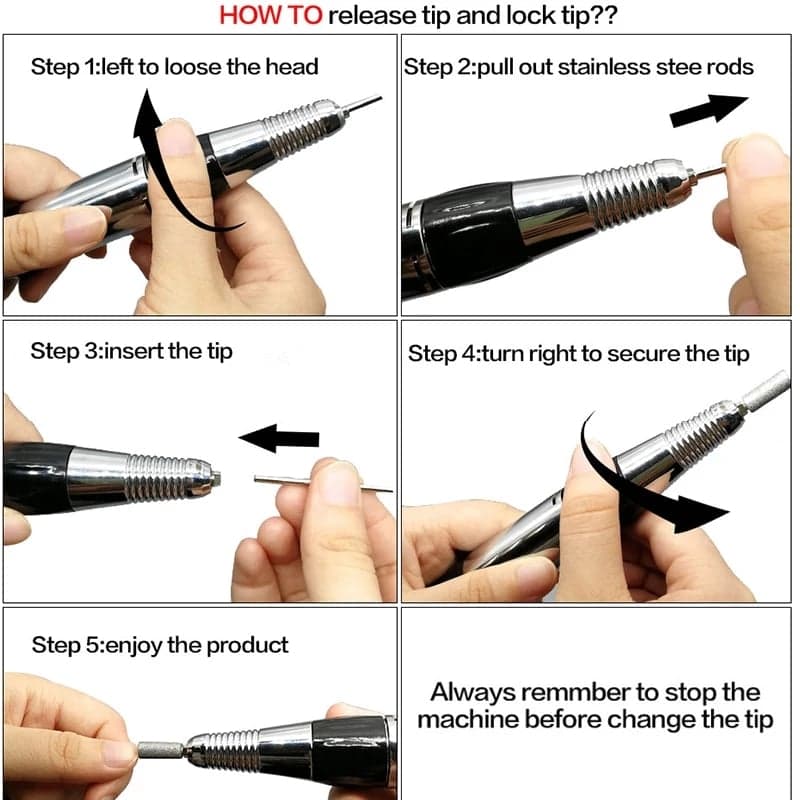 เครื่องเจียเล็บไฟฟ้า ควบคุมได้ทั้งเท้าและมือ