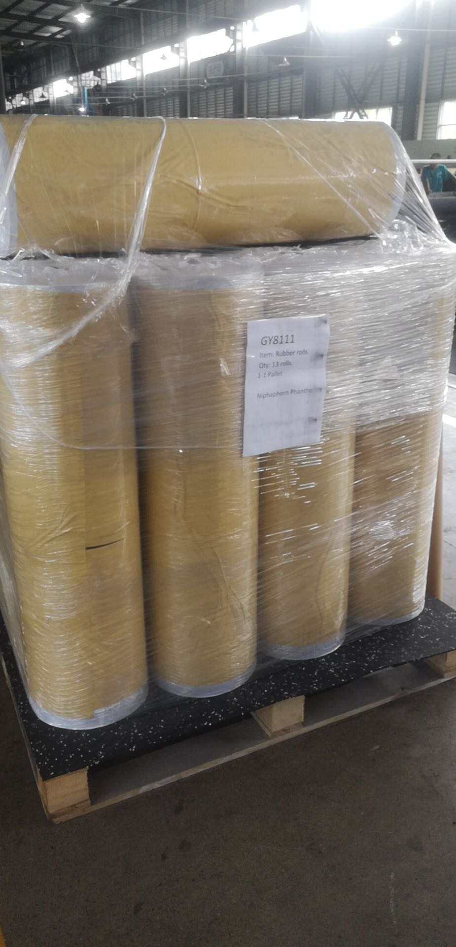 พื้นฟิตเนสแผ่นยาง EPDM แบบม้วน