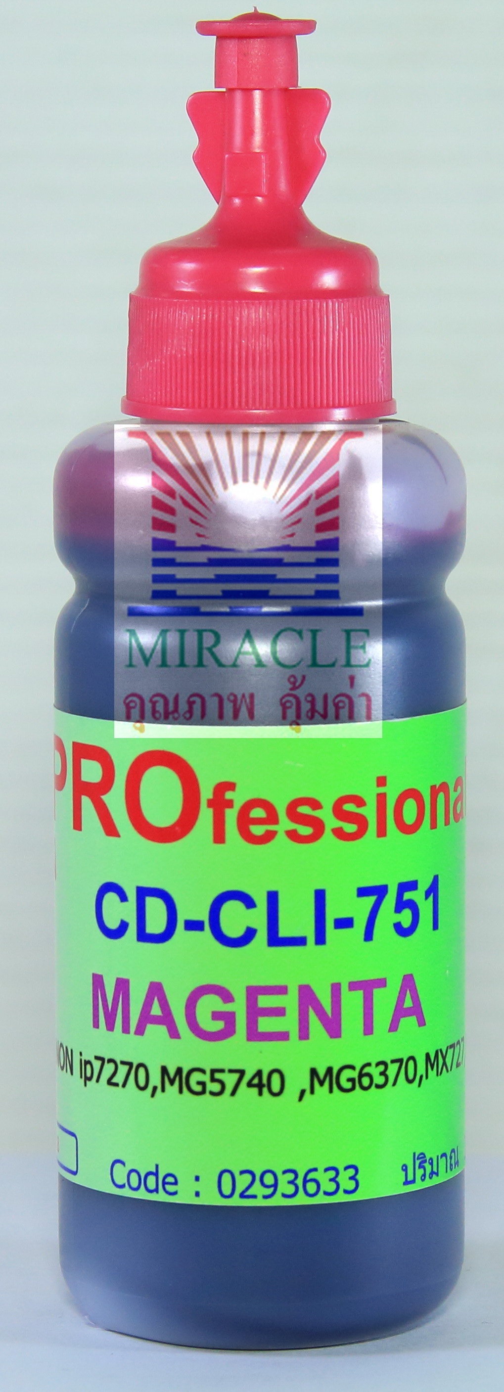 CD-CLI751M REFILL INK MIRACLE PRO 100 cc CANON MAGENTA