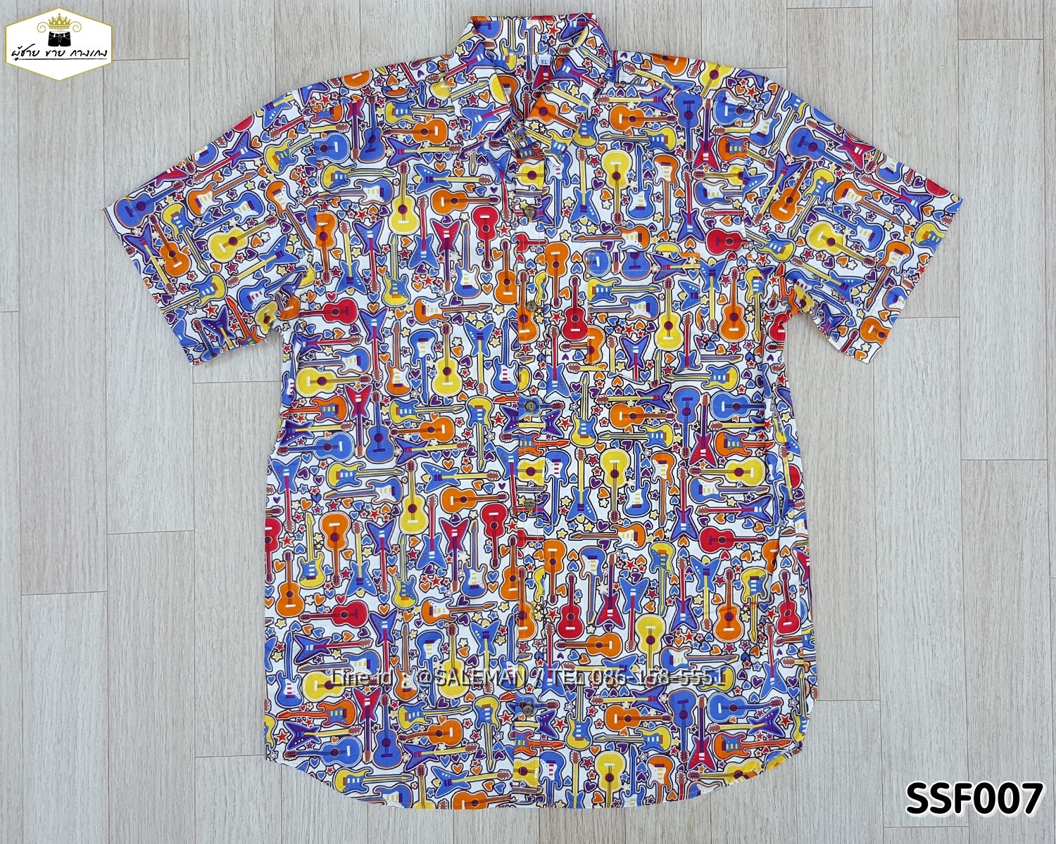 เสื้อเชิตพิมพ์ลายกราฟฟิควินเทจ SSF007