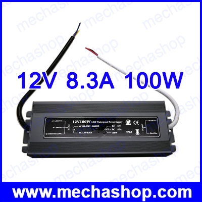 เพาเวอร์ซัพพาย แหล่งจ่ายไฟ 12V 8.3A 100W LED Waterproof Power Supply ประกัน 1 ปี