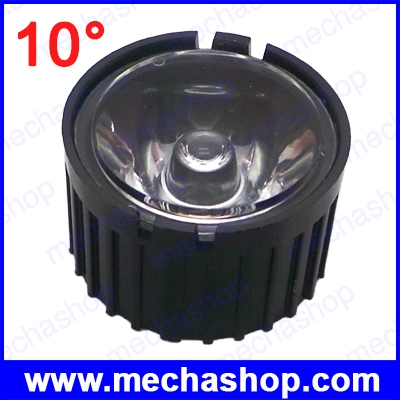 เลนส์ LED lens 10 degree พร้อม Holder สีดำ สำหรับ 1W 3W 5W High Power LED Lamp Light