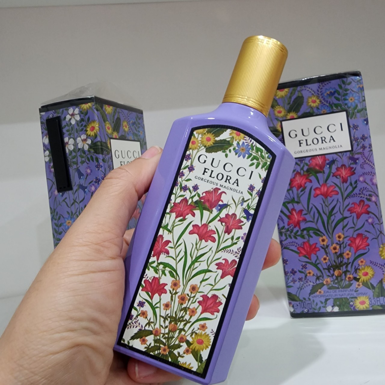 น้ำหอมแท้ Gucci Flora Gorgeous Magnolia Eau de Parfum 100ml กล่องซีล