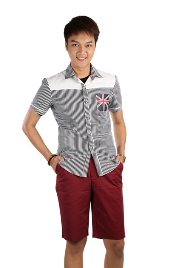 กางเกงสามส่วน รุ่น301 (สีแดงเลือดหมู)