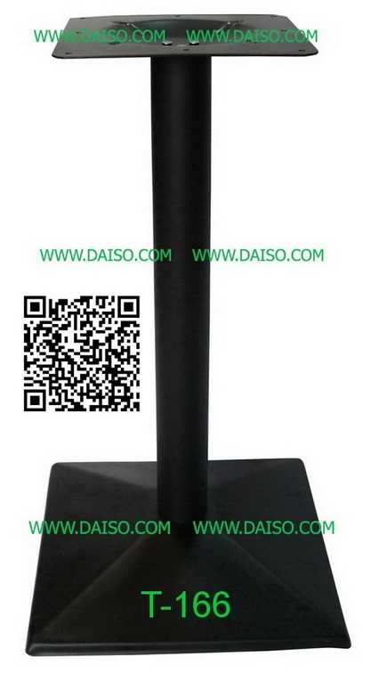 ขายขาโต๊ะ ฐานขาโต๊ะเหล็กปั๊มสีดำ ฐานขาโต๊ะเหล็กสำเร็จรูป_T-166J