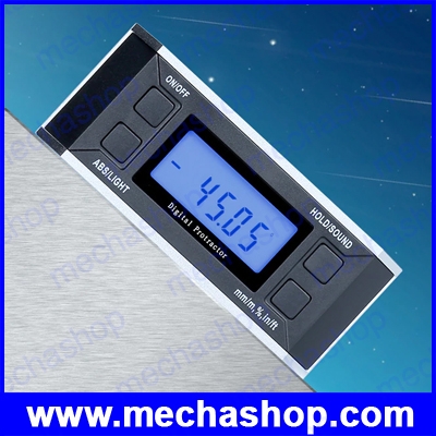 เครื่องมือวัดองศา เครื่องมือวัดมุมดิจิตอล Digital Protractor Angle Finder Inclinometer V-Groove 3-in-1 Angle Finder / Protractor / Level