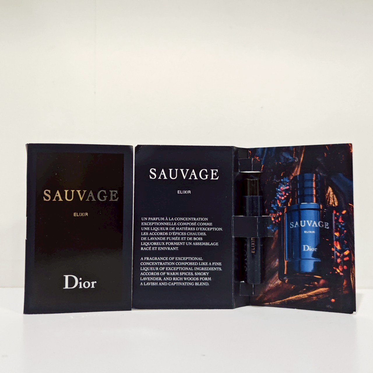 น้ำหอมไวออลหลอดทดลอง Dior Sauvage Elixir Eau de Parfu 1ml Spray Sample Vial แบบหลอดทดลอง น้ำหอมไวออลแบบหลอด