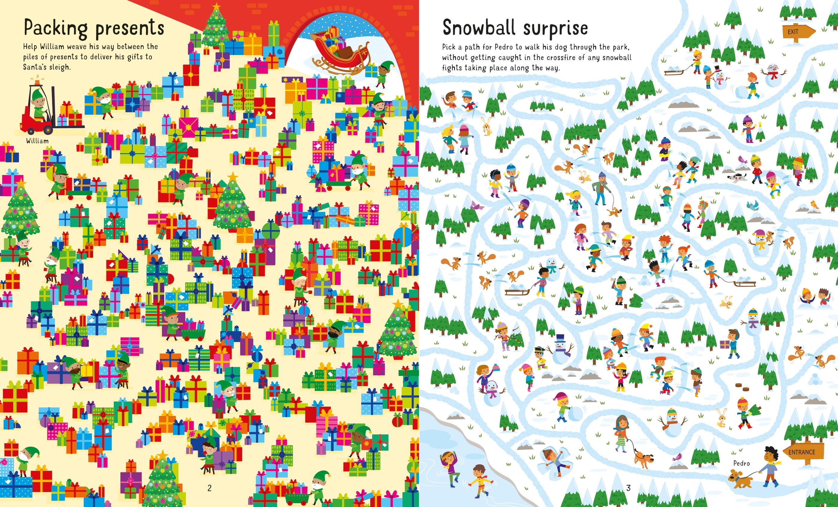 Usborne Book and Jigsaw Christmas Maze 300 Pieces age 5+