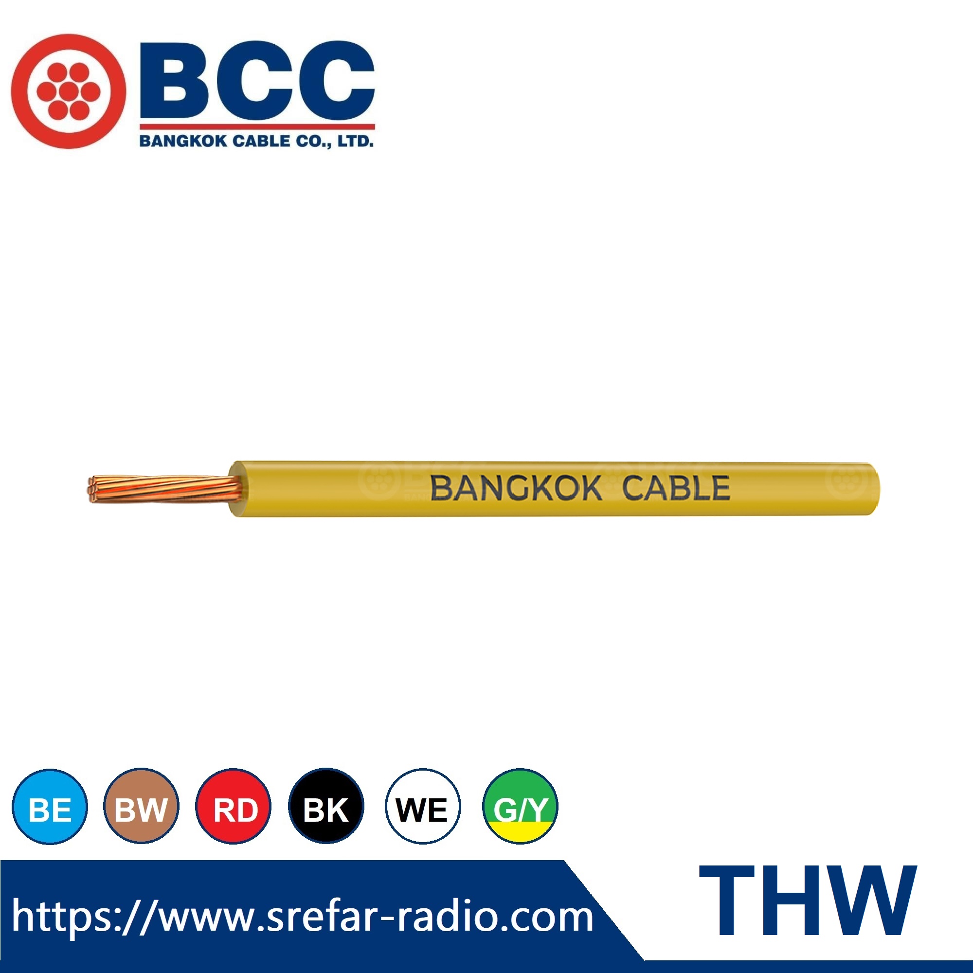 BANGKOK CABLE 450/750 V 70°C 60227 IEC 01 THW