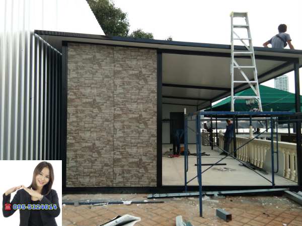 ออฟฟิศสำเร็จรูป ล็อบบี้โรงแรม ขนาด 5.00x15.00 เมตร