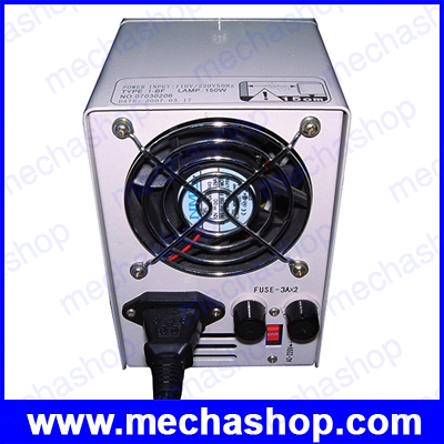 ไฟส่องงานสำหรับไมโครสโคป แบบฮาโลเจน 110V/220V Dual Pipe Gooseneck Fiber Optic Microscope Illuminator 24V 150W 3200K Quartz Halogen Bulb (สินค้า Pre-Order)