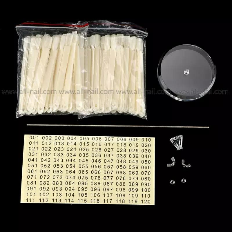 ชาร์ตโชว์เล็บ แบบมีขาตั้ง 120ชิ้น