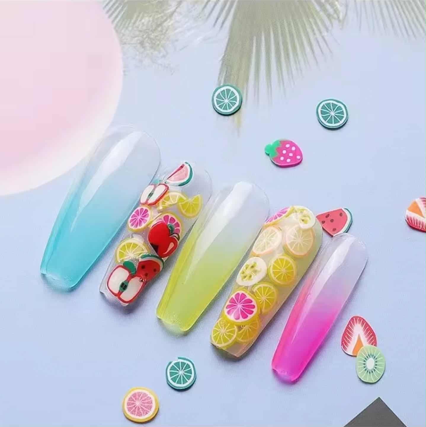 Fimo ฟีโม่ตกแต่งเล็บ อะไหล่ติดเล็บ Fimo Fruit Nail