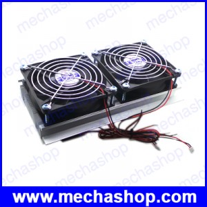 ชุดทำความเย็น เทอร์โมอิเล็กทริกทำความเย็น DIY Thermoelectric Peltier Refrigeration Cooling System Kit Cooler Double Fan