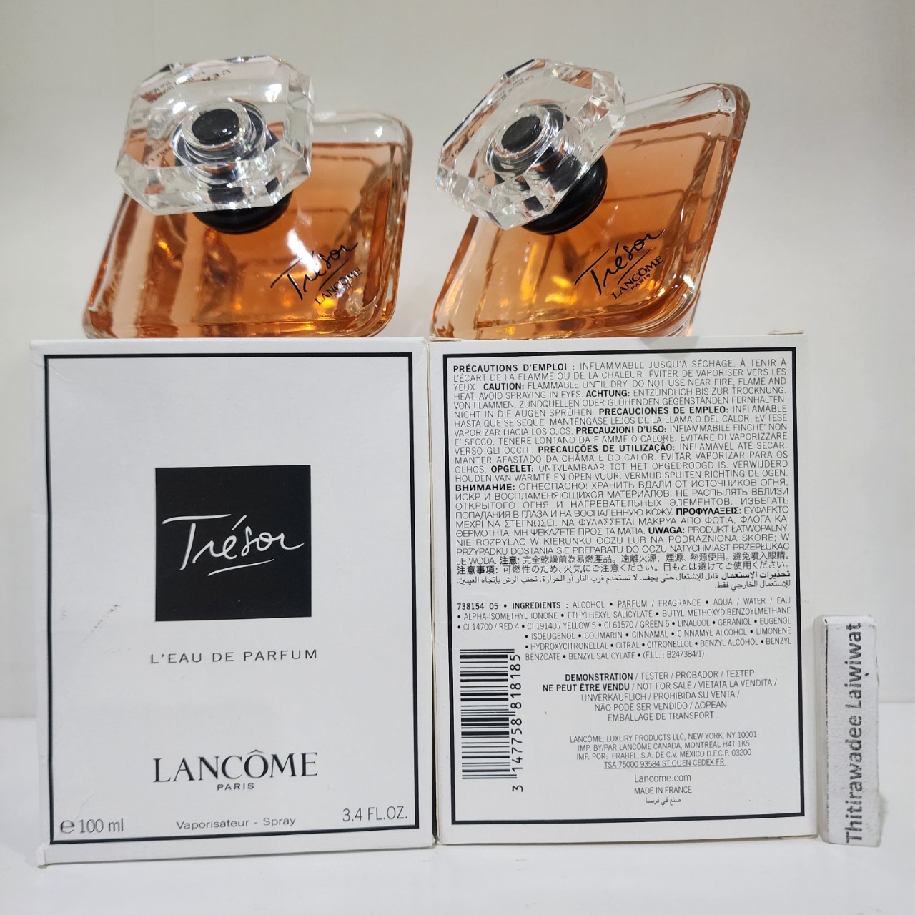 น้ำหอมแท้ Lancome Tresor EDP 100ml กล่องเทสเตอร์