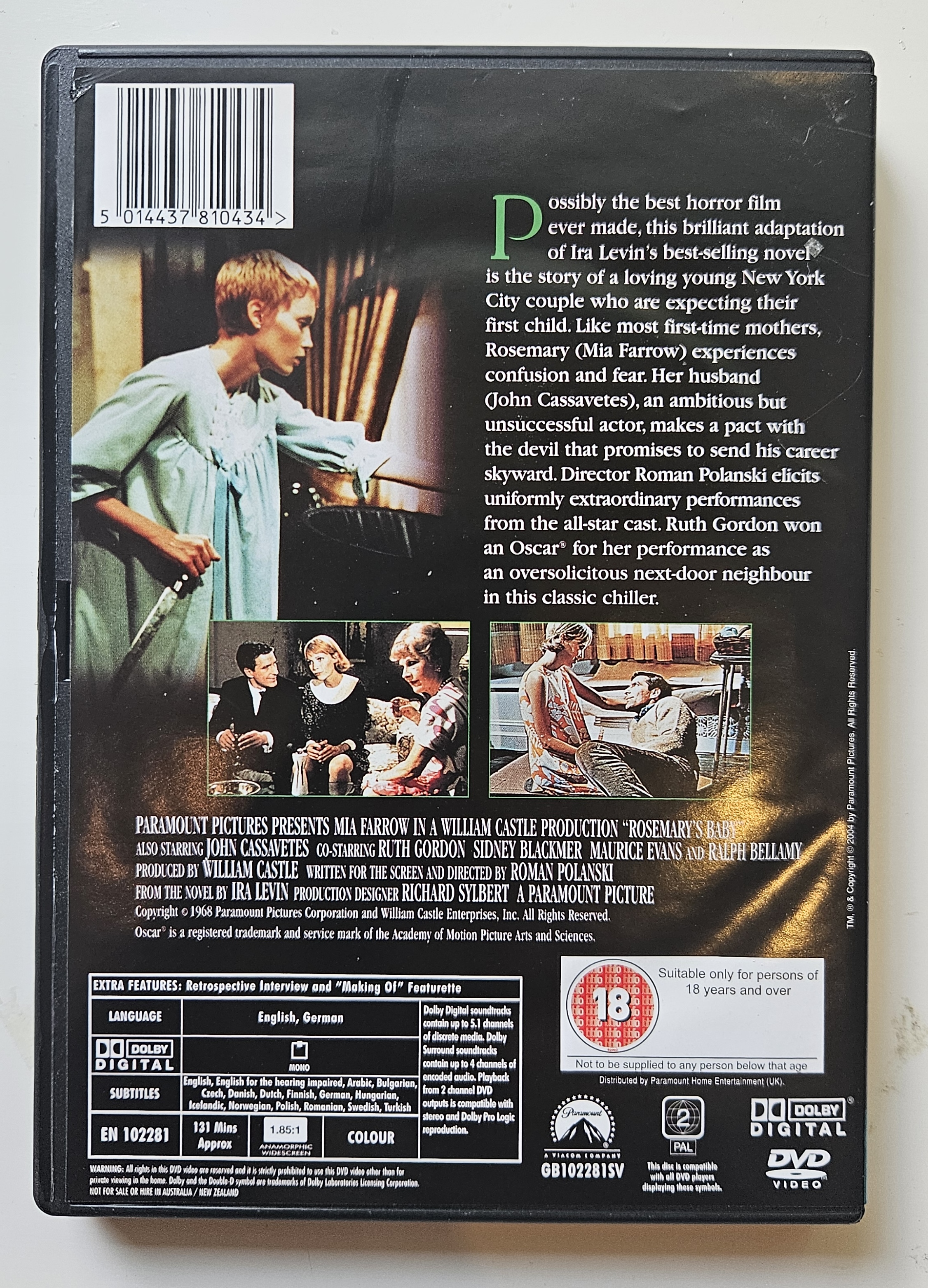 Rosemary’s Baby (1968) (DVD)