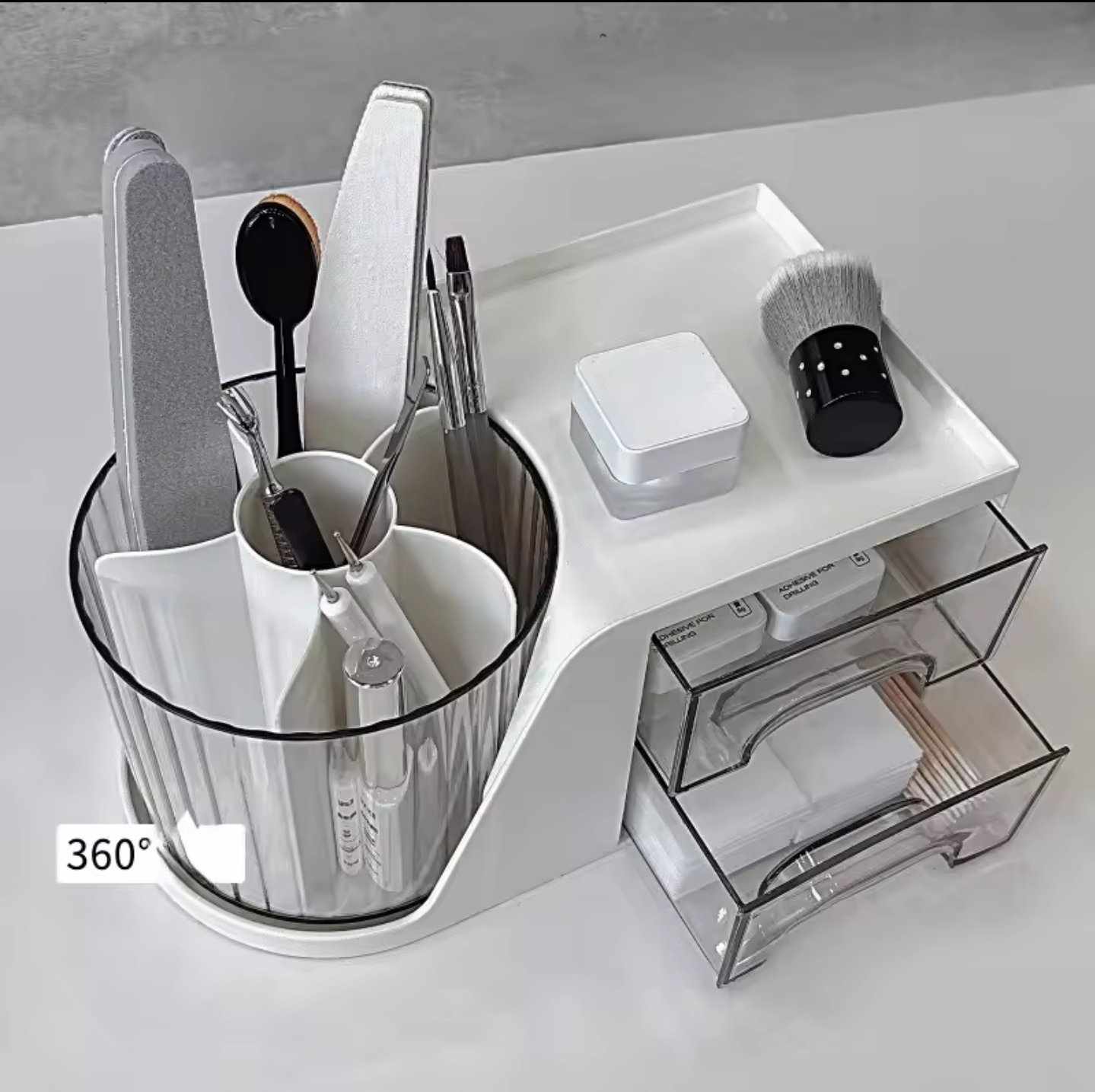 กล่องจัดเก็บอุปกรณ์ทำเล็บ กล่องใส่เครื่องประดับ ใส่เครื่องสำอาง จัดเก็บอเนกประสงค์