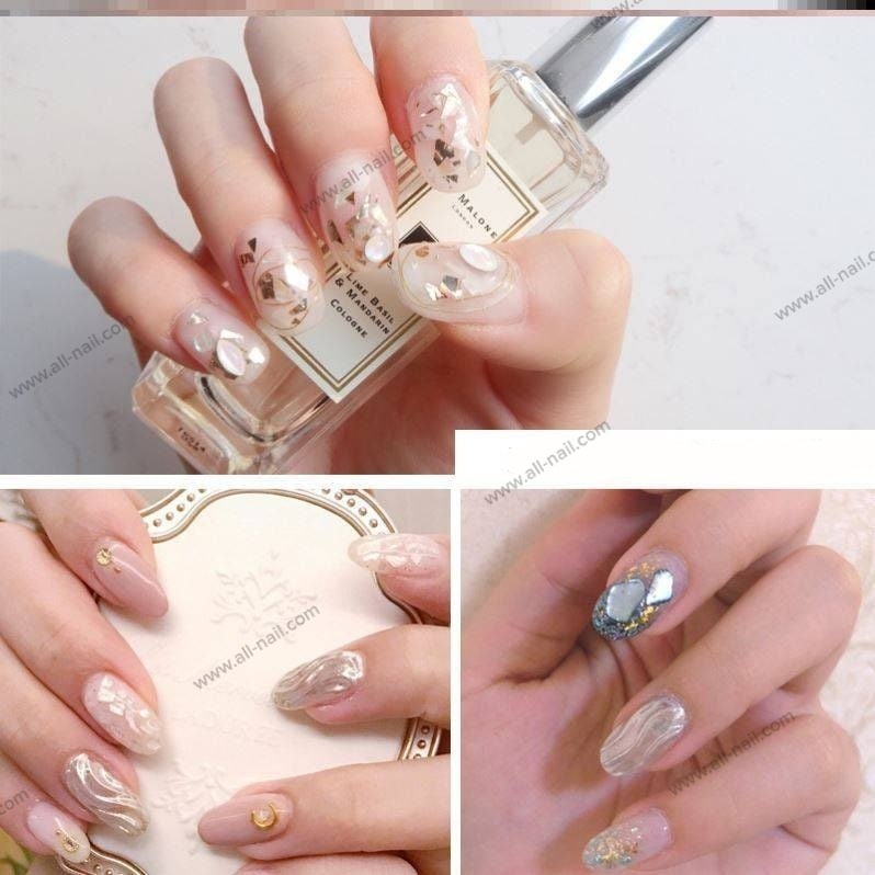 เปลือกหอยติดเล็บ เปลือกหอยตกแต่งเล็บ เกรดพรีเมี่ยม 1เซต/12แบบ