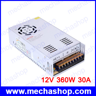 สวิทชิ่ง เพาเวอร์ซัพพาย แหล่งจ่ายไฟ Anex Power Supply 12V 30A 360W Normal Single output S-360W-12 ประกัน 1 ปี
